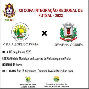 XII COPA INTEGRAÇÃO REGIONAL DE FUTSAL - 2023